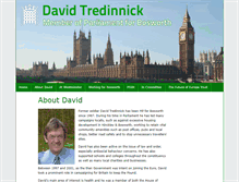 Tablet Screenshot of davidtredinnickmp.com